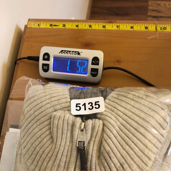 Calvin Klein Sweater Mens Large Gray Lambswool Blend 1/4 Zip Mock Neck Stretch - Picture 10 of 10